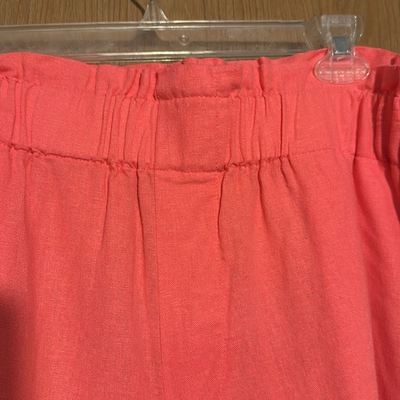 A new Day Women's Coral Shorts new size large linen blend - Picture 4 of 6